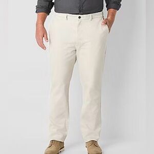 St. John's Bay Stretch Chino Mens Slim Fit Flat Front Pant NWOT size 44 x 34